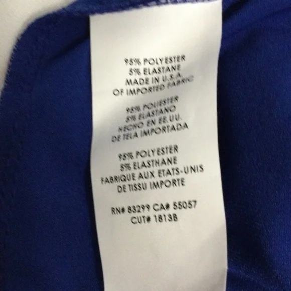 Tiana B. Blue Sleeveless Top with Embellished Neck Size M - Picture 9 of 9